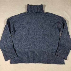 NEW J.Crew Womens Small Turtleneck Sweater Supersoft Yarn Blue #BD143 NWT $95